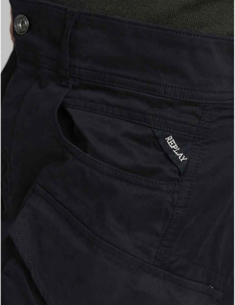 REPLAY Pantalon Cargo Joe Noir - 7