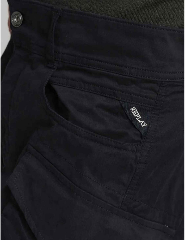 REPLAY Pantalon Cargo Joe Noir - 7