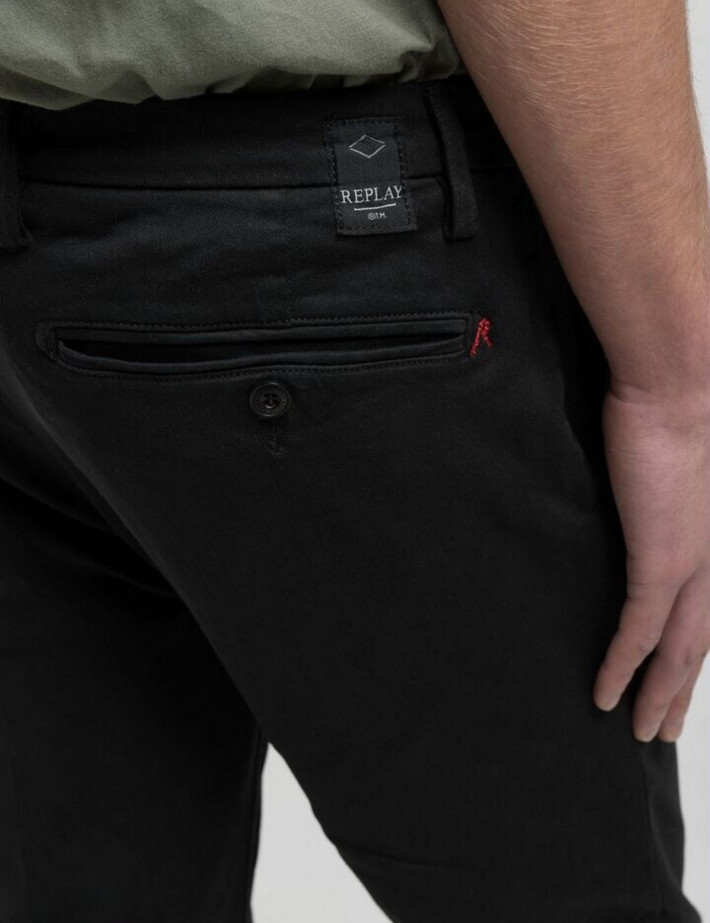 REPLAY Chino Homme Zeumar Hyperflex Noir - 4