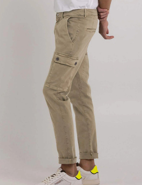 REPLAY Pantalon Cargo Homme Jaan Sand 020 - 3