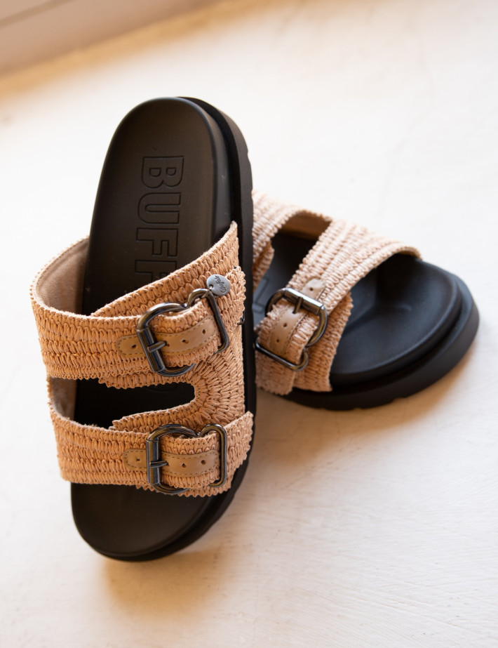 BUFFALO Sandales Femme Double Bride Raya Ari BO Beige - 6