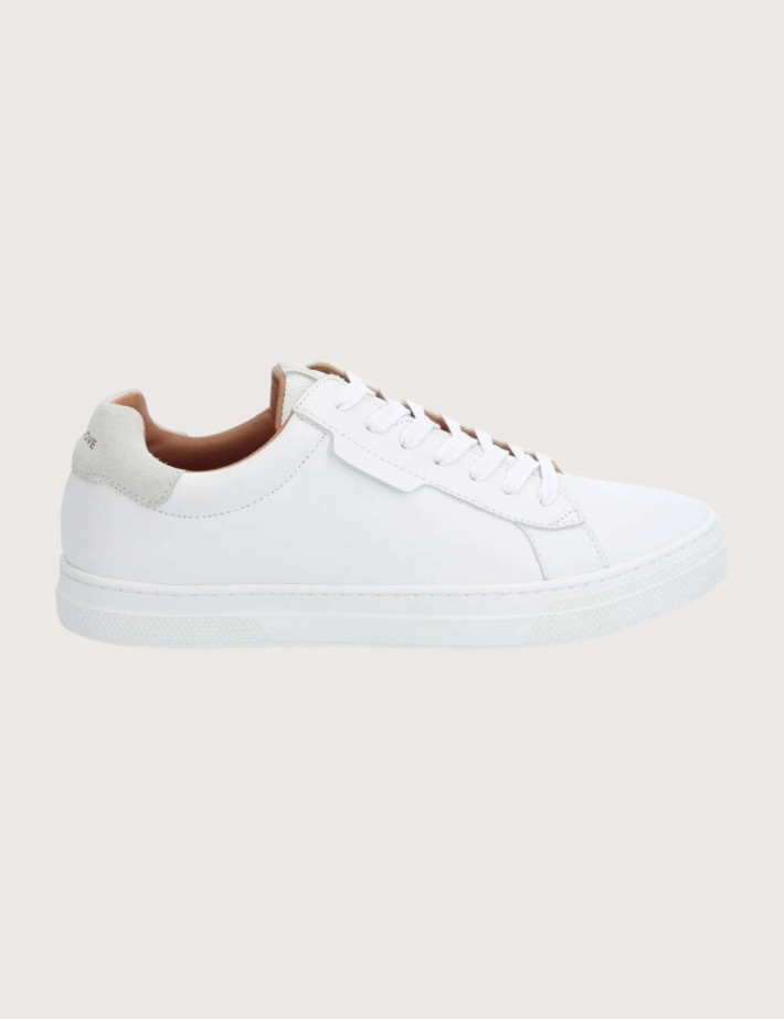 SCHMOOVE Baskets Homme Sparkle Nappa Suede Blanc