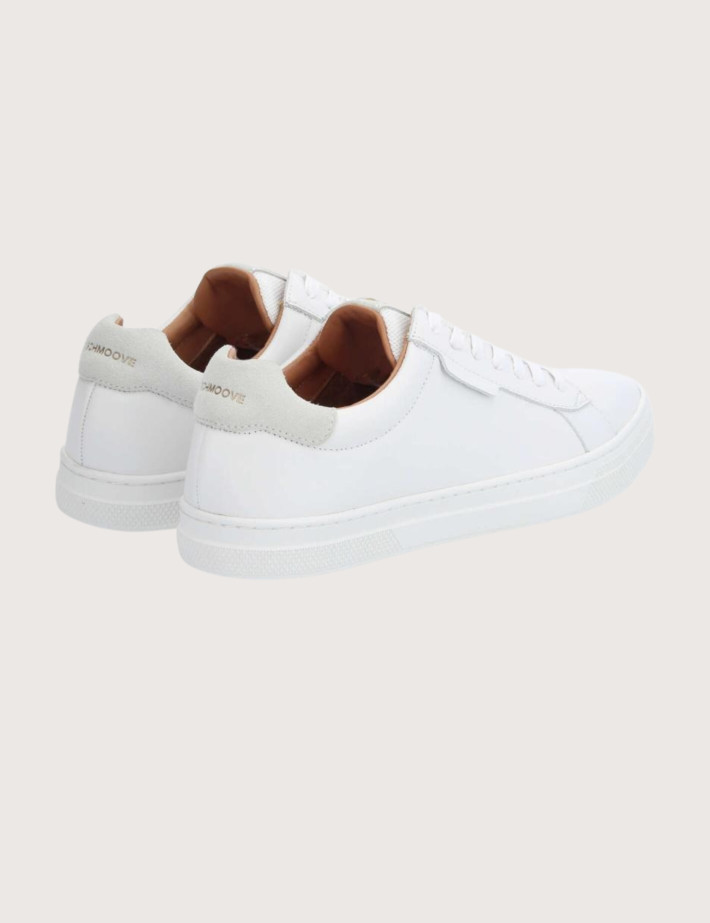 SCHMOOVE Baskets Homme Sparkle Nappa Suede Blanc - 6
