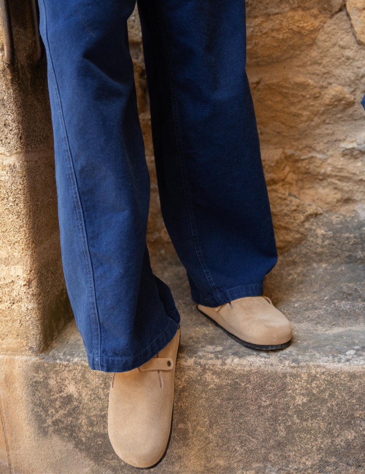 Birkenstock Sabots Boston Suède Beige Homme - 14