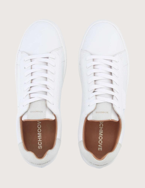 SCHMOOVE Baskets Homme Sparkle Nappa Suede Blanc - 7