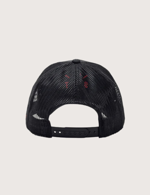 WATTS Casquette Trucker Tribe Noir Logo Orange Fluo - 4