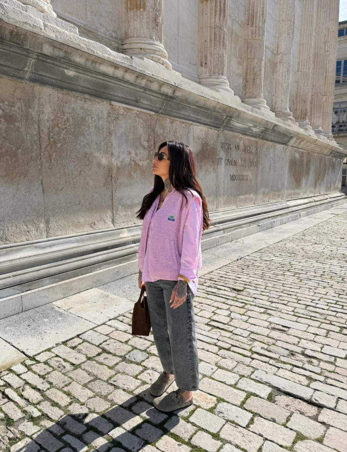 American Vintage Veste Courte Sans Manches Femme Hoktown Rose - 17