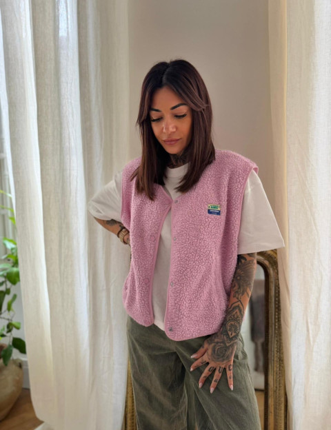 American Vintage Veste Courte Sans Manches Femme Hoktown Rose - 18