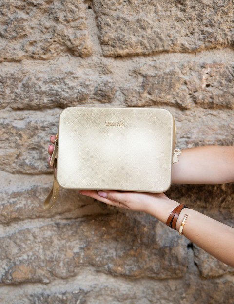 CACATOES Pochette Gisela Metallic Dorée - 5