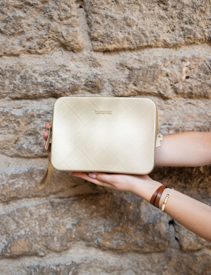CACATOES Pochette Gisela Metallic Dorée - 5