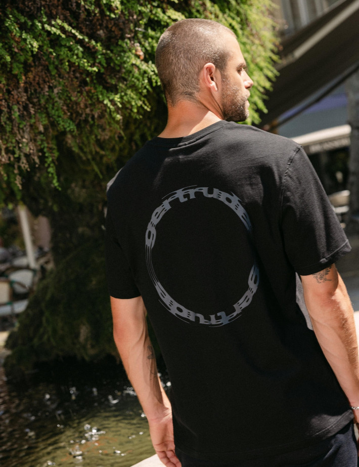 GERTRUDE T-Shirt Mixte Manches Courtes Leonce Cypher Noir - 5