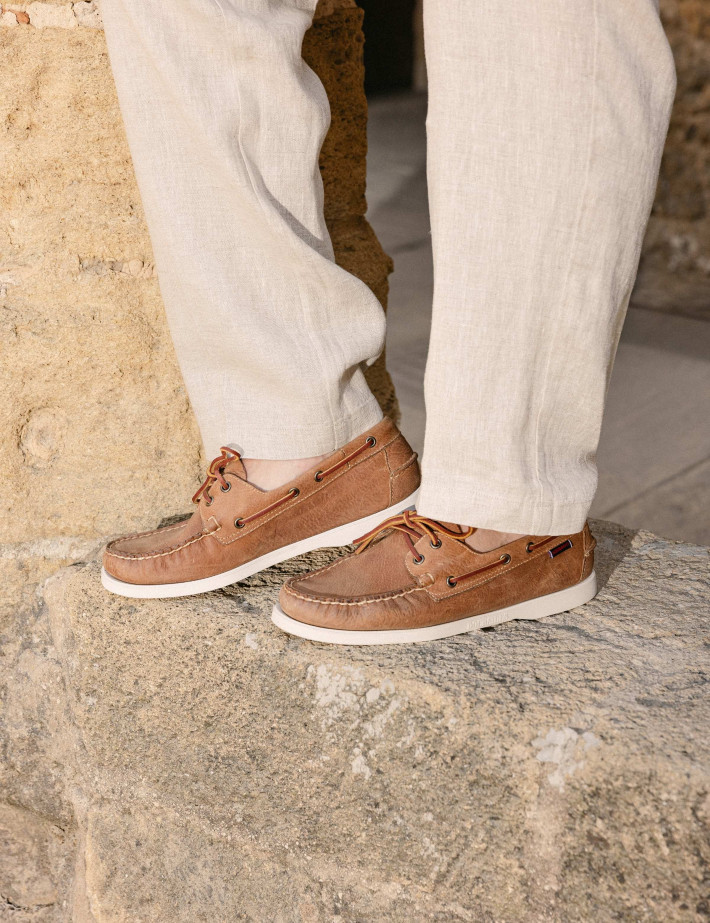 SEINSE Pantalon Chino Homme Lin Beige - 13