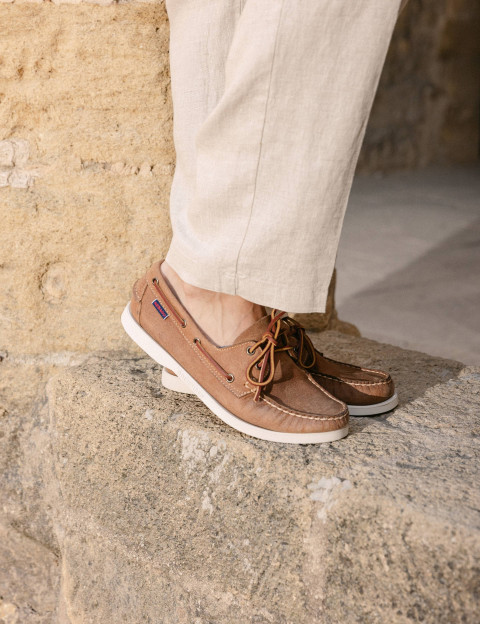 SEINSE Pantalon Chino Homme Lin Beige - 14