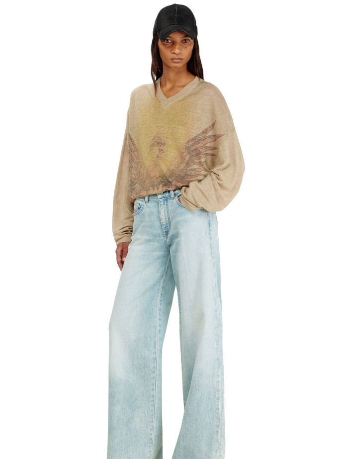 DIESEL Jean Femme Couple Large D-Akemi KBBX - 5