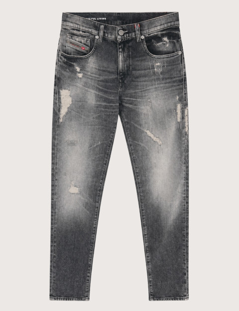 DIESEL Jean Homme Coupe Slim Gris D-Strukt 9P54