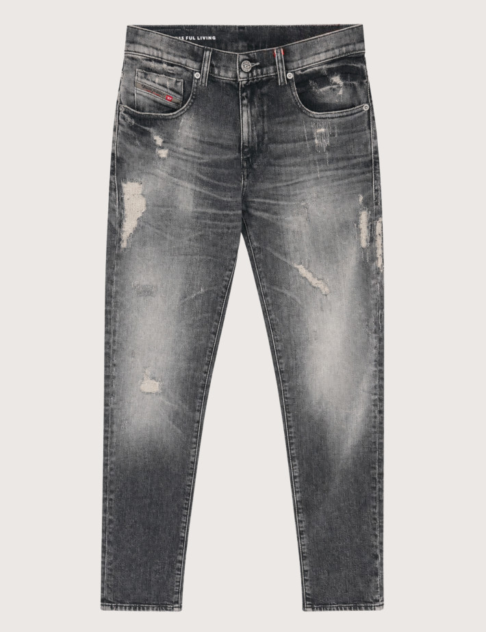 DIESEL Jean Homme Coupe Slim Gris D-Strukt 9P54