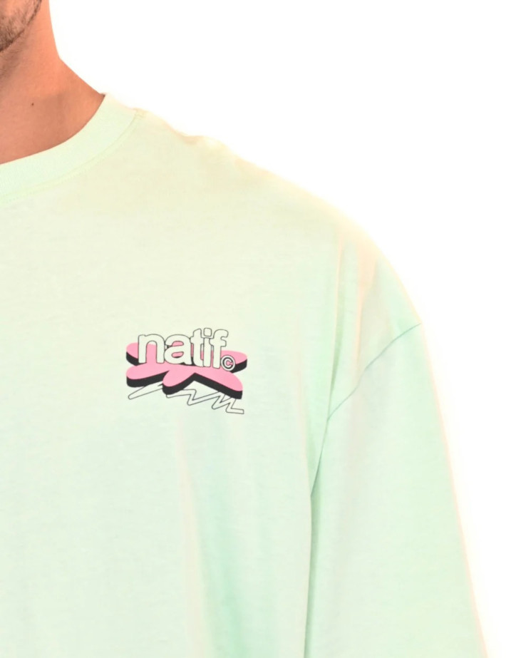 Natif T-Shirt Unisexe Good Vibes Art Vert - 5