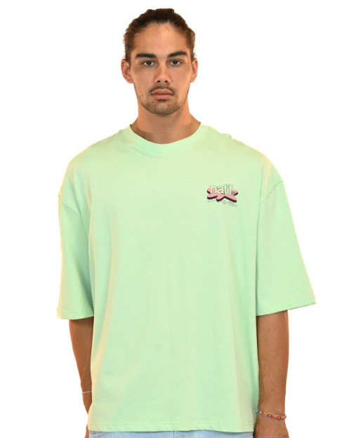 Natif T-Shirt Unisexe Good Vibes Art Vert - 4