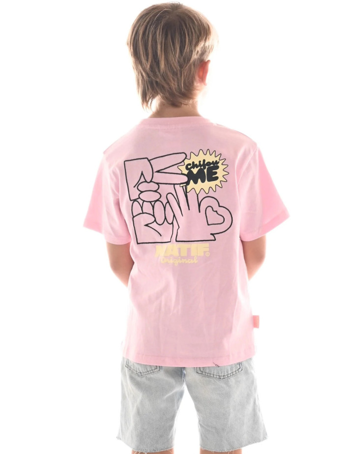 Natif T-Shirt Enfant Chifou Me Rose - 3