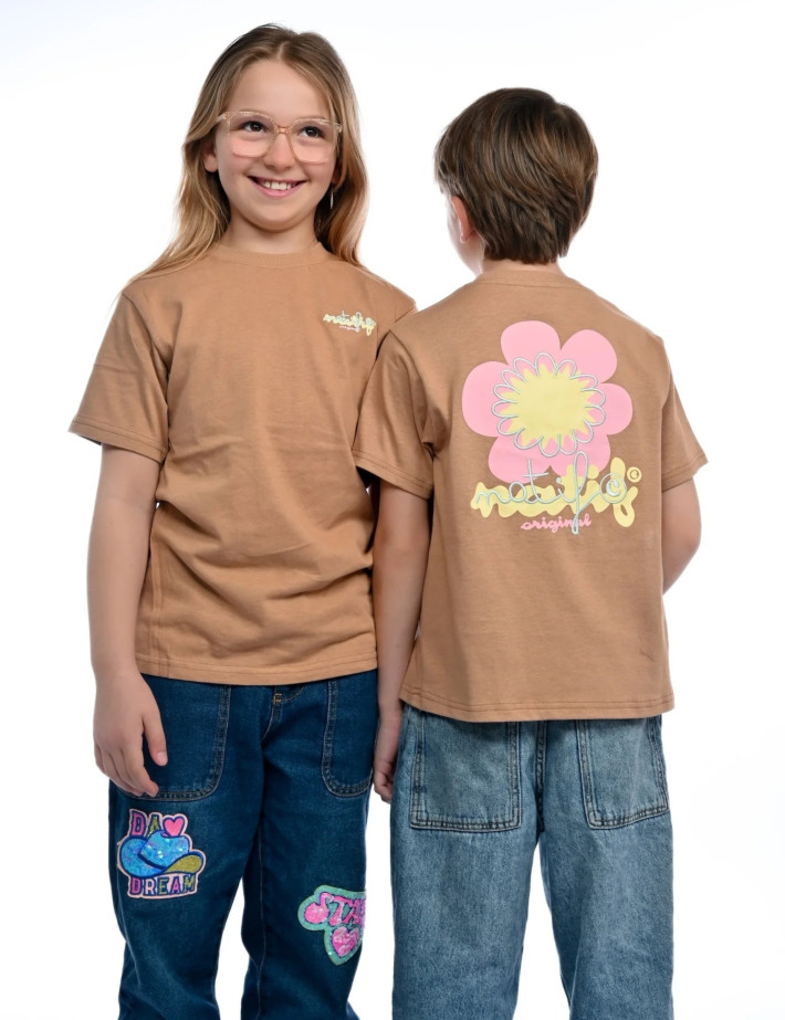 Natif T-Shirt Enfant Original Bloom Marron - 3