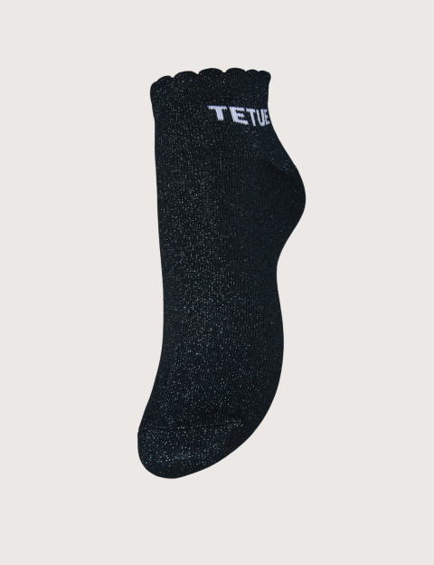 PIECES Chaussettes Courtes Glitter Sebby Marine Têtue