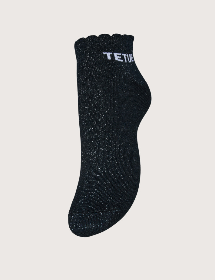 PIECES Chaussettes Courtes Glitter Sebby Marine Têtue