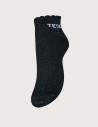 PIECES Chaussettes Courtes Glitter Sebby Marine Têtue