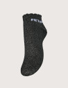 PIECES Chaussettes Courtes Glitter Sebby Noir Fêtarde