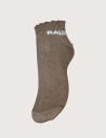 PIECES Chaussettes Courtes Glitter Sebby Marron Râleuse