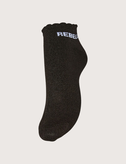 PIECES Chaussettes Courtes Glitter Sebby Marron Rebelle