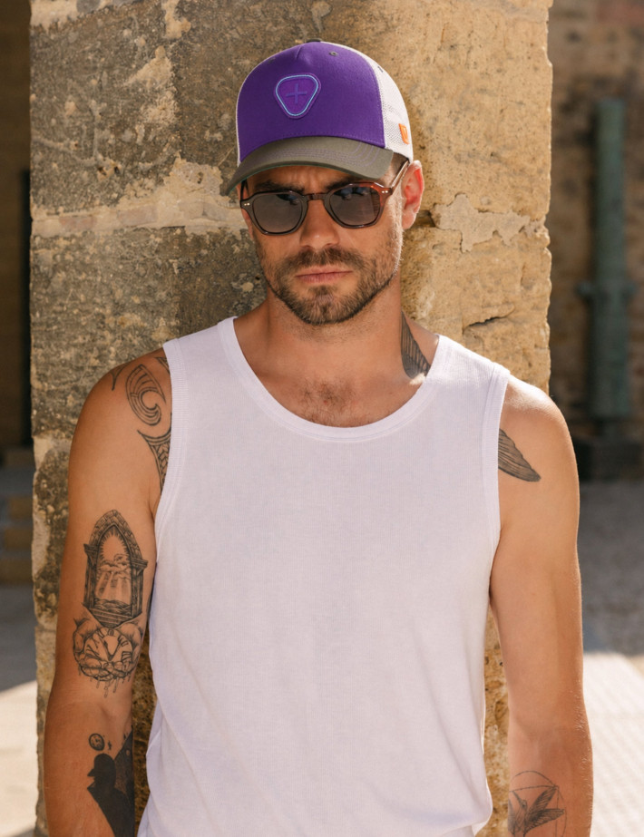 GERTRUDE Casquette Billys 2 Tones Violette Mixte