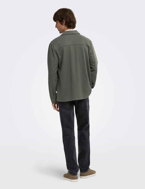 Only & Sons Surchemise Homme Newkodyl Kaki Foncé - 5