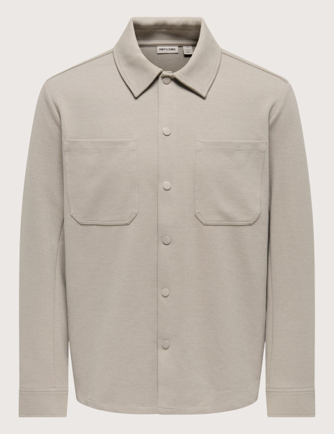 Only & Sons Surchemise Homme Newkodyl Kaki Vintage