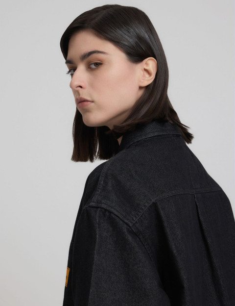REPLAY Chemise Homme en Jean Coupe Droite Noir Délavé Inc. - 4