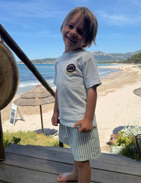 Natif T-Shirt Enfant Chifou Me Bleu - 8