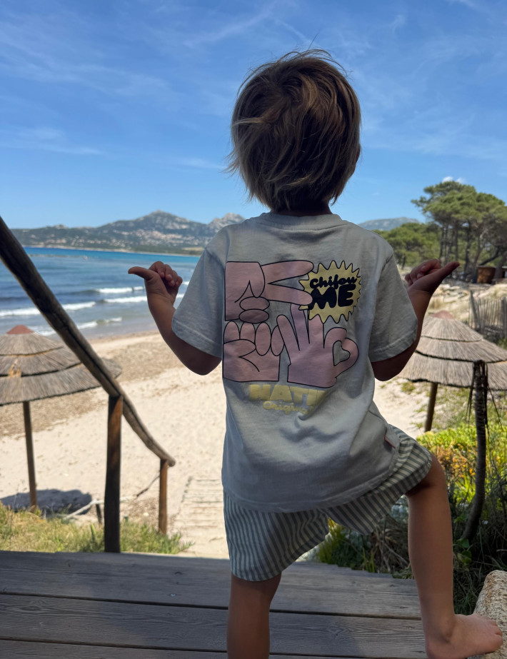 Natif T-Shirt Enfant Chifou Me Bleu - 6