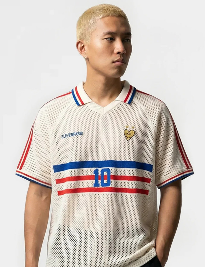 Eleven Paris Maillot de Foot Unisex Coupe du Monde France Blanc - 4