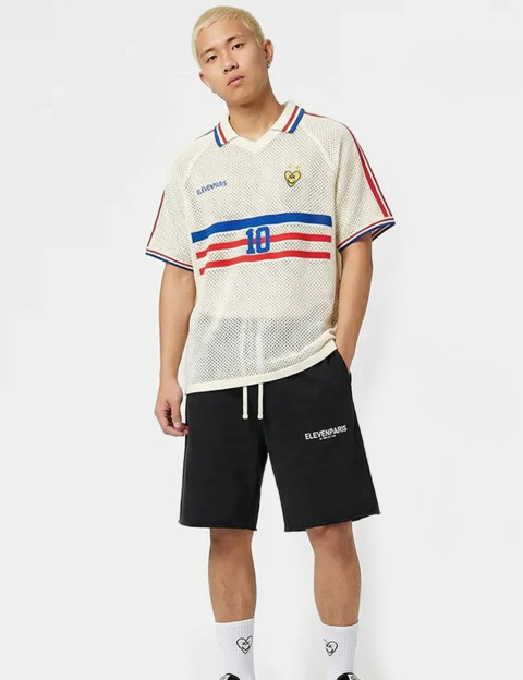 Eleven Paris Maillot de Foot Unisex Coupe du Monde France Blanc - 5