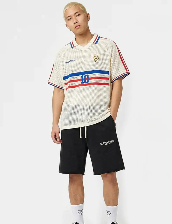 Eleven Paris Maillot de Foot Unisex Coupe du Monde France Blanc - 5