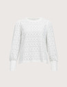 OBJECT Haut Femme Manches Longues Laila Blanc