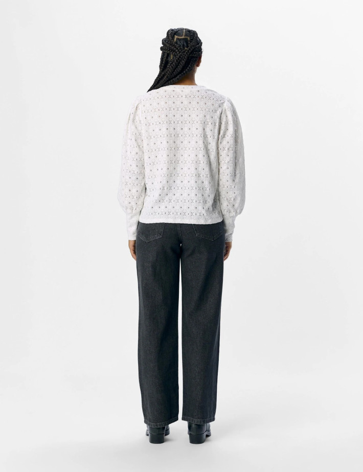 OBJECT Haut Femme Manches Longues Laila Blanc - 3