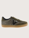 VICTORIA Baskets Basses Bi-Matière Femme Berlin Ciclista Glitter Kaki