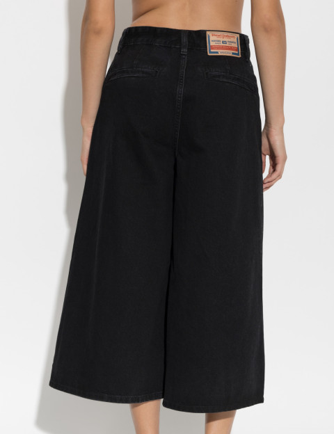 DIESEL Jupe Longue Denim Noir Orde - 4