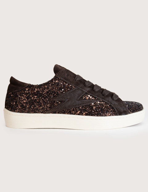 SEMERDJIAN Baskets Basses Maya E179 Paillettes Marron