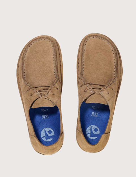 Birkenstock Mocassins Homme Utti Lace Suède Marron Clair - 3