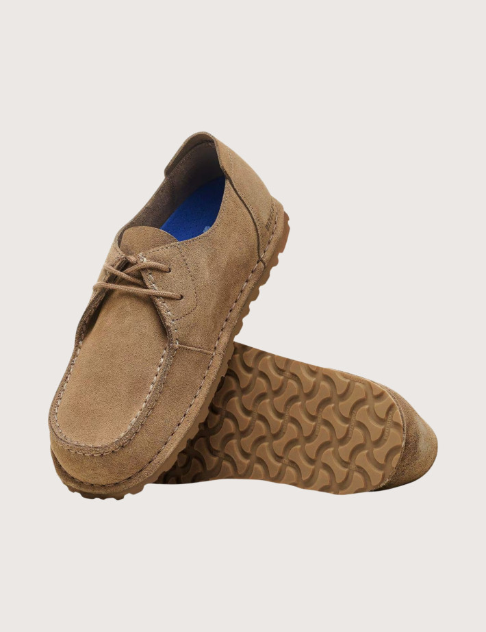Birkenstock Mocassins Homme Utti Lace Suède Marron Clair - 6