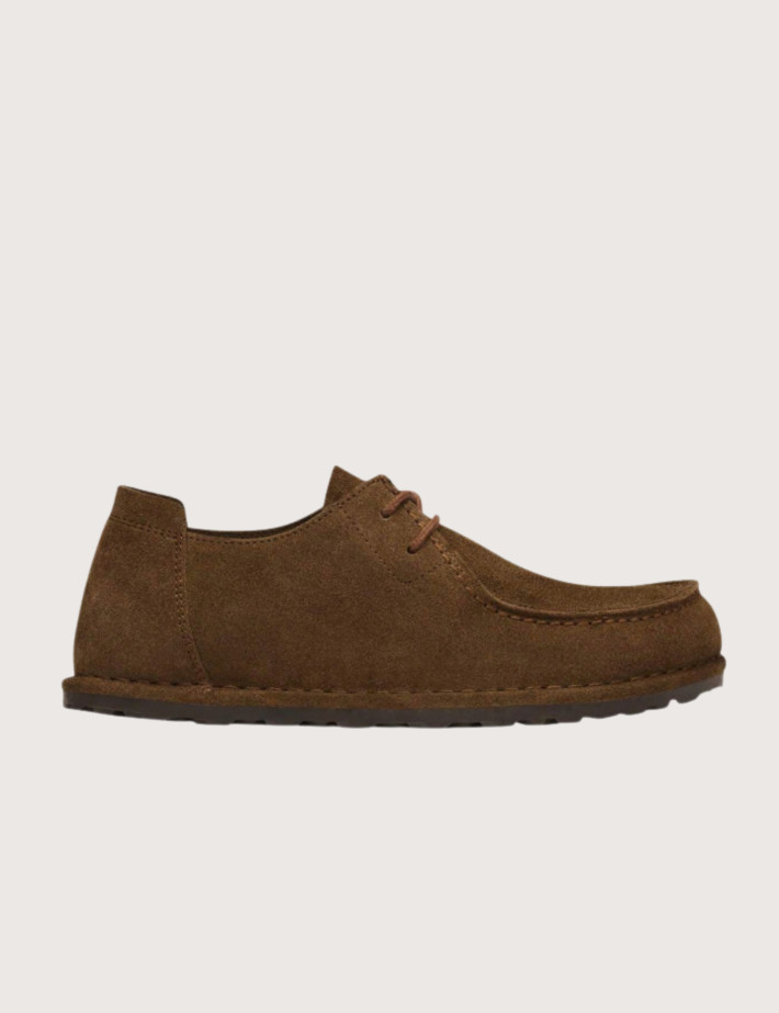 Birkenstock Mocassins Homme Utti Lace Suède Marron