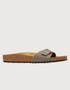 Birkenstock Sandales Homme Madrid Birkibuc Simple Bride Anthracite