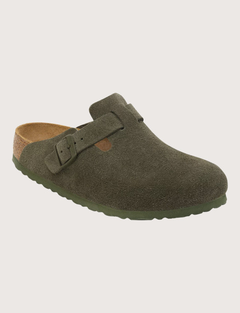 Sabots Homme Boston Suède Thyme Kaki