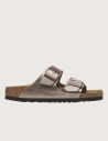 Birkenstock Sandales Femme Arizona Birko Flor Double Bride Taupe
